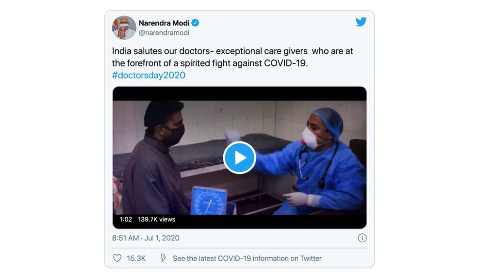 PM salutes doctors 