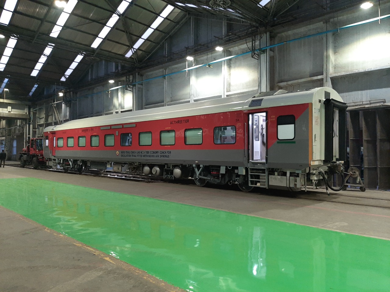 RCF Kapurthala rolls out new 3 -Tier AC Economy train coach; more ...