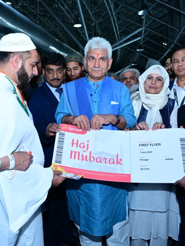 Lt Governor Manoj Sinha Sends off J&K UT’s Inaugural Haj Pilgrims with Warm Wishes