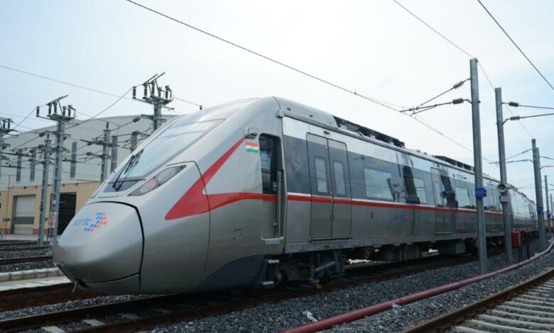 First train set of Regional Rapid Transit System arrives at Duhai depot