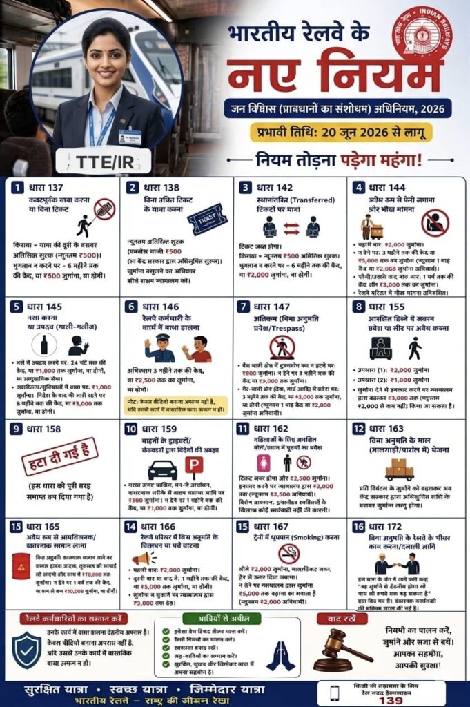 Indian Railways Hikes Penalties for Ticketless Travel, Smoking and Other Offences; New Fines Effective from June 20