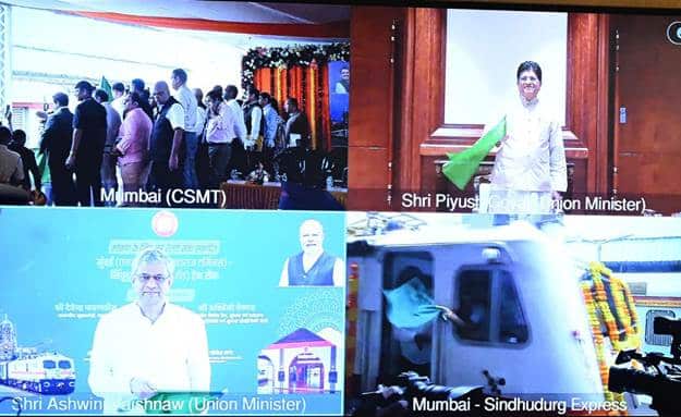 Mumbai–Konkan Rail Connectivity Gets Major Boost as New CSMT–Sawantwadi Express Flagged Off